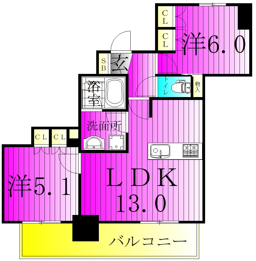 ライオンズタワー柏 間取り