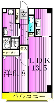 綾東ヴィレッジ弐番館 間取り図