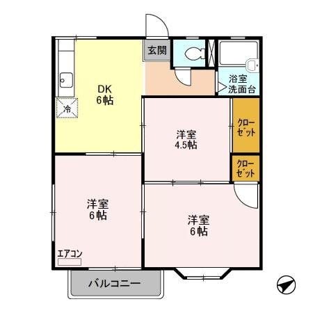 アネックスＵ　１ 202号室 間取り
