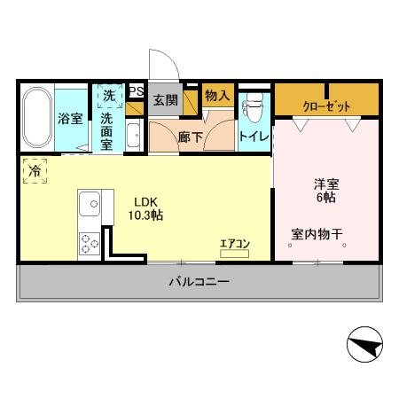 メゾンフェリーチェおおたかの森 間取り