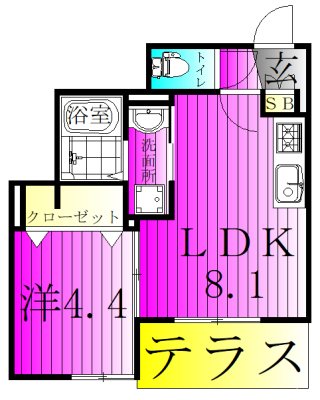 チェリーブルーム豊四季 間取り