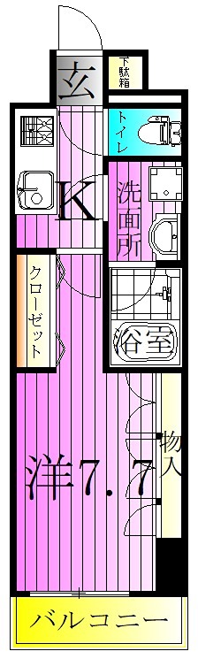フュージョナル北綾瀬 間取り図