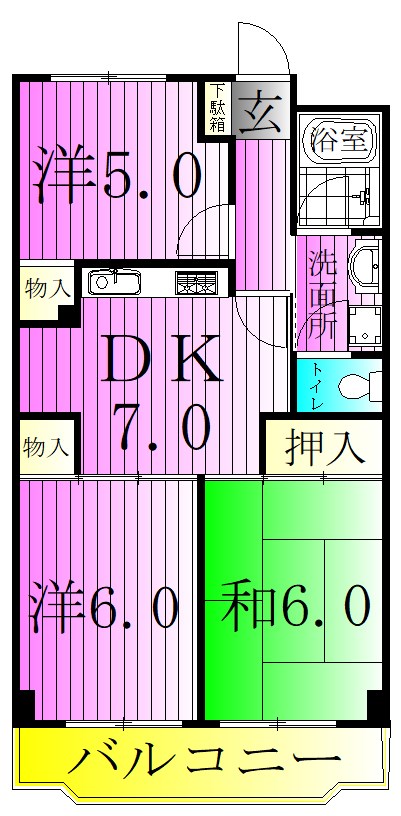 ドミール四ツ木 間取り図