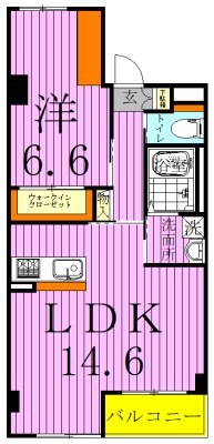 レガリア扇A棟 間取り図