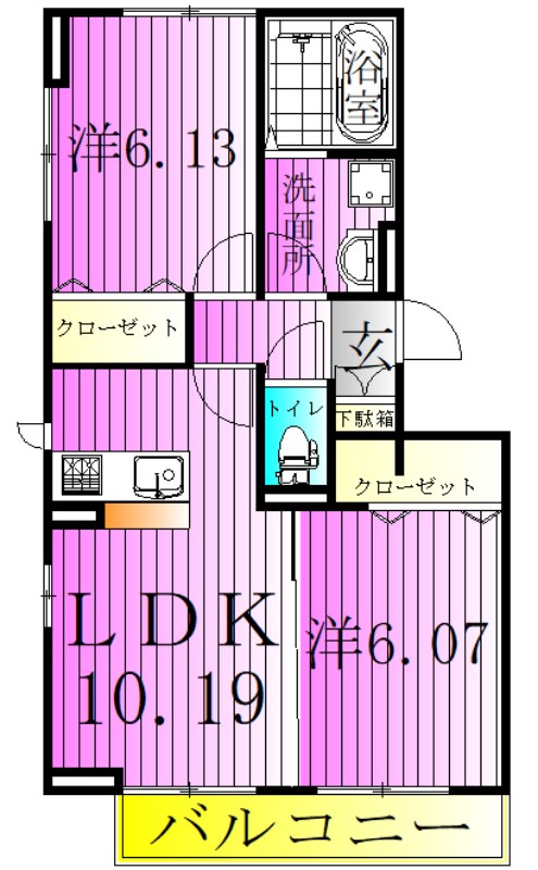 ドゥ・ブランシュ 間取り図
