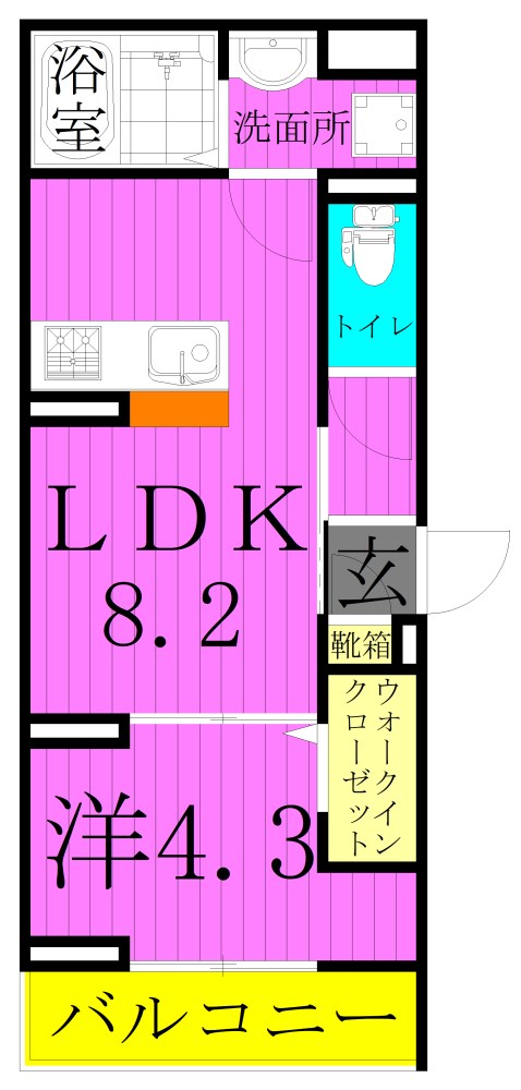 セレスティア亀有 間取り図