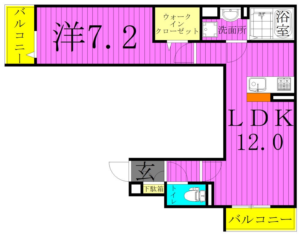 セレスティア亀有 間取り図