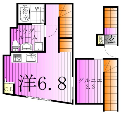 ハナテラス竹ノ塚 間取り図