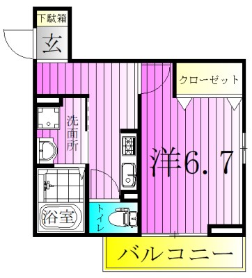 メゾンサニーサイド 間取り図
