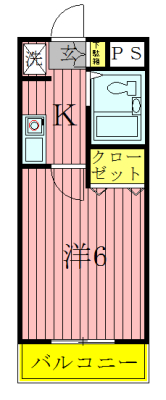プレジオⅠ 106号室 間取り