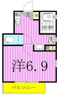 ミニフラット16 101号室 間取り