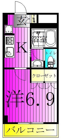 グランディール幸田 間取り図