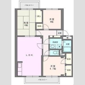 ガーデンビレッジ柏3号棟 204号室 間取り