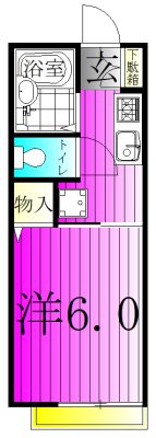 和田ハイツ 201号室 間取り