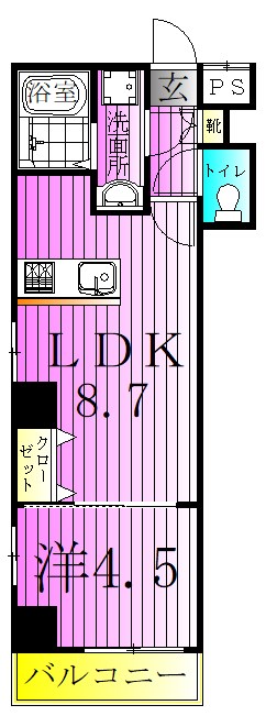 Freesia梅島 間取り図