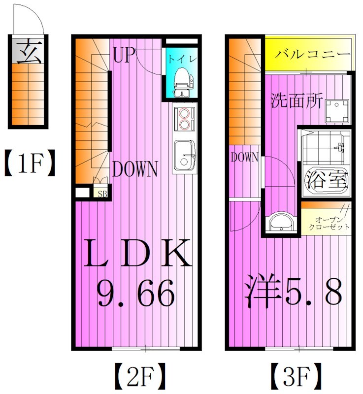 カインドネス亀有 間取り図