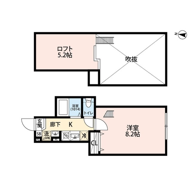 エクセラン南千住 間取り図