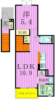 イセソラージュＣ 間取り図