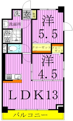 Ｇｒａｎ　Ａｖａｉｌ扇 間取り図