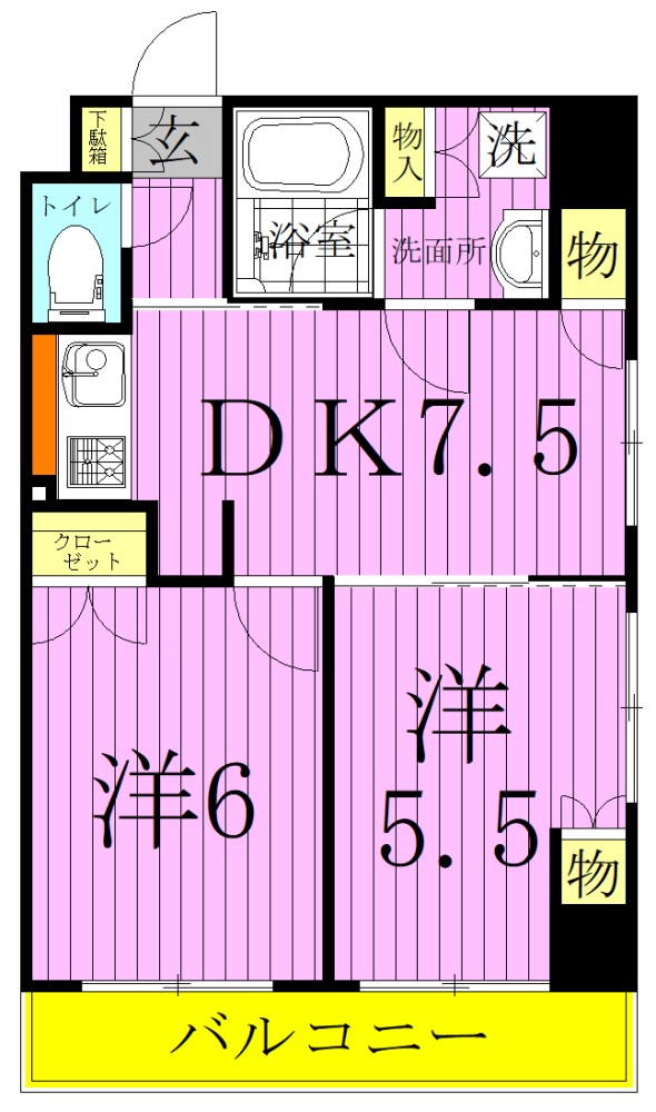 ルーブル西新井 間取り図