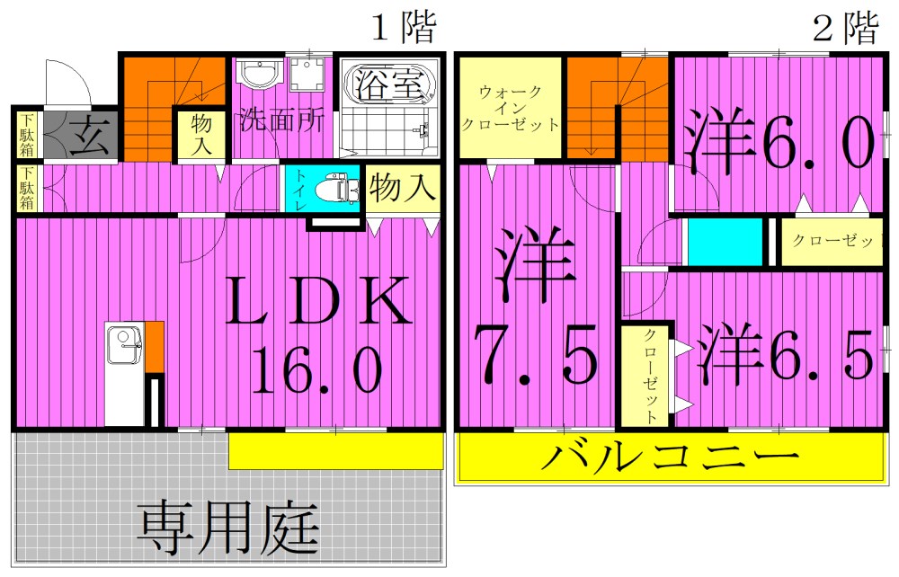 パークハイムK　Ⅰ 間取り図
