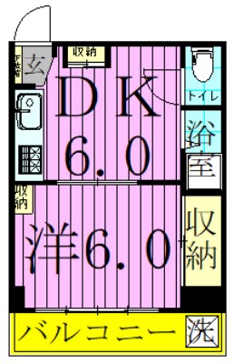 柳下マンション 間取り図