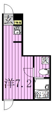 メゾンアルピナ北千住 間取り図