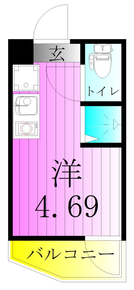 Cube kanamachi Ⅴ 間取り図