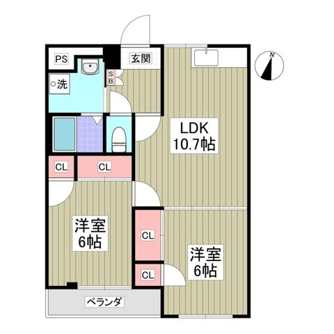 サンピアヒラタ 間取り図