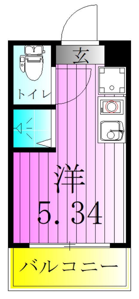 Cube kanamachi Ⅴ 間取り図