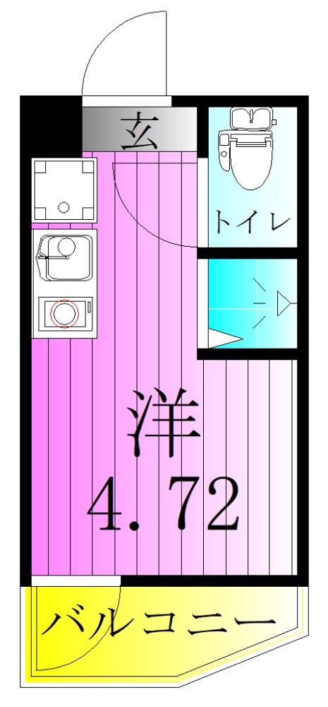 Cube kanamachi Ⅴ 間取り図