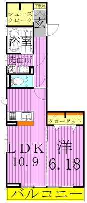メルベーユ 間取り図