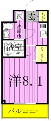 プレール・ドゥーク梅島 間取り図