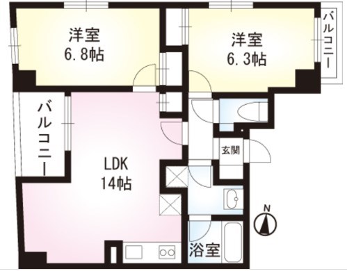 Ｐａｒｋ　ＡＹＡＳＥ 間取り図