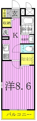 ラフィネおおたかの森  間取り