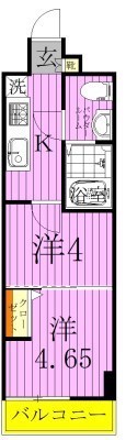 アーバハイツ六町2号館 間取り図