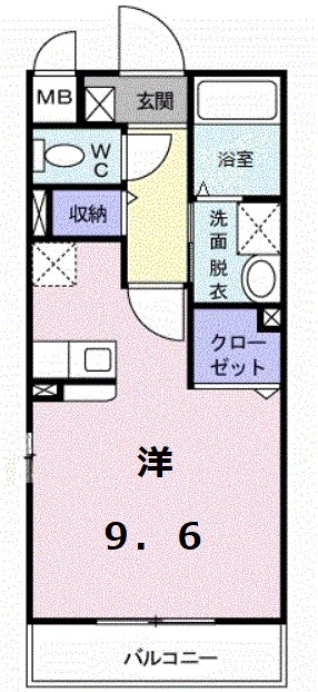 サンセットタイム 間取り図