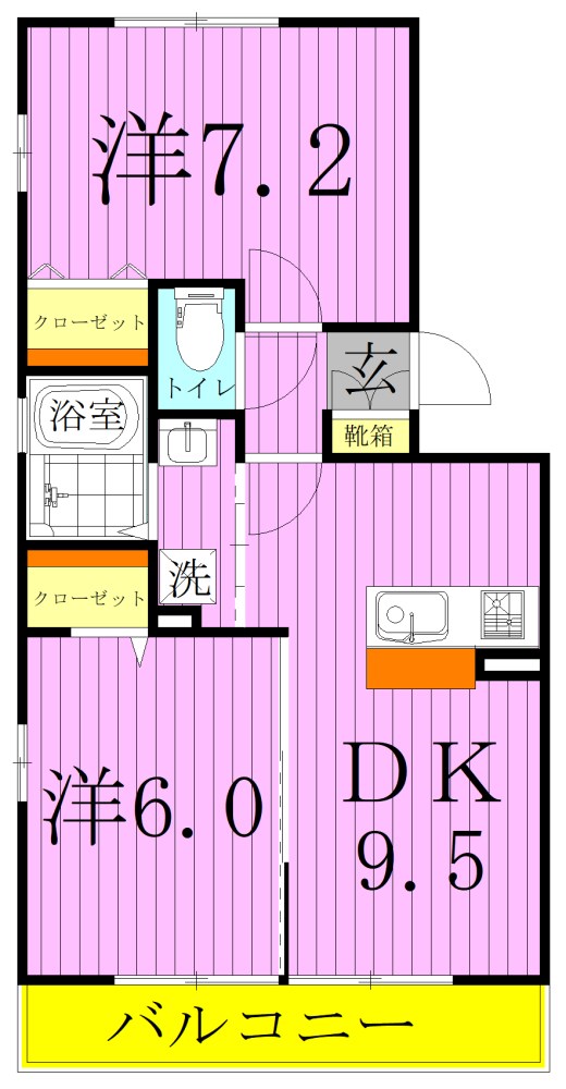 クレール３ 間取り図