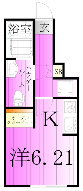カインドネス亀有 間取り図