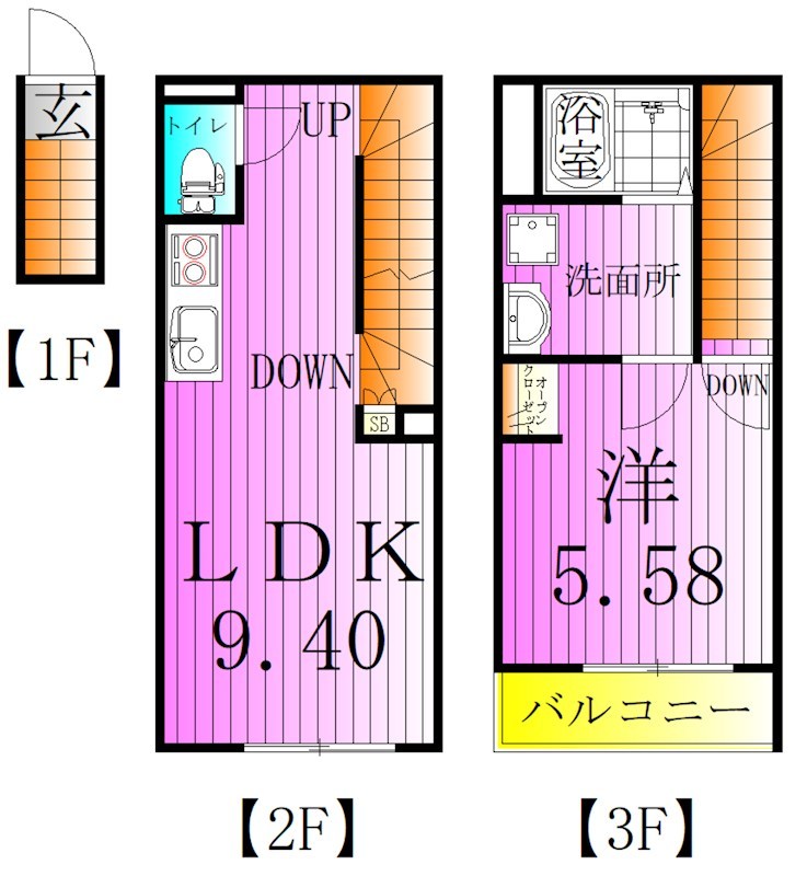 カインドネス亀有 間取り図