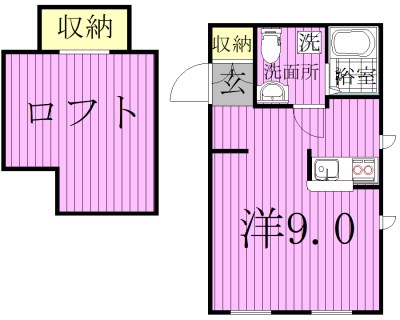 プリマルージュ松戸 106号室 間取り