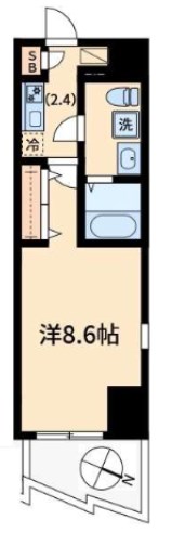 オモチデ扇大橋 間取り図