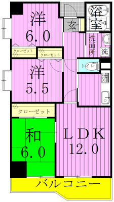 INSURANCE　BLDG.ⅩⅢ 間取り