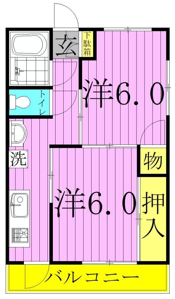島村マンション 間取り図