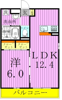 リブリ・コートアムールｈｏｋｉｍａ 間取り図
