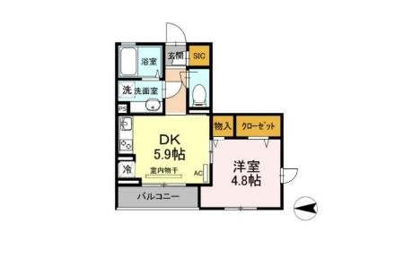 セントパール町屋 間取り図