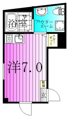 プランドール北千住 間取り図