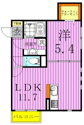 ファミユB 間取り図