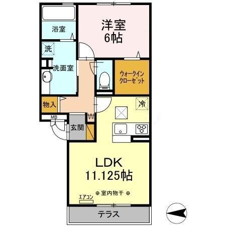 ブリランテ　A  102号室 間取り