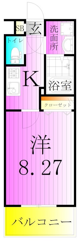 ＧＲＡＮ ＰＡＳＥＯ 谷在家 間取り図